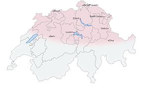 Liefergebiet Schweiz Zum Thema  Liefergebiet in der Schweiz